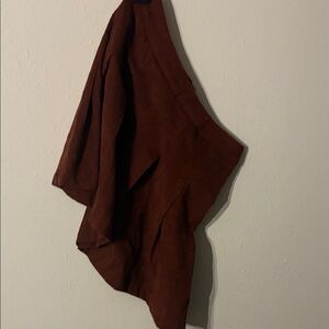 Unique Vintage Brown Mini Skirt NWOT